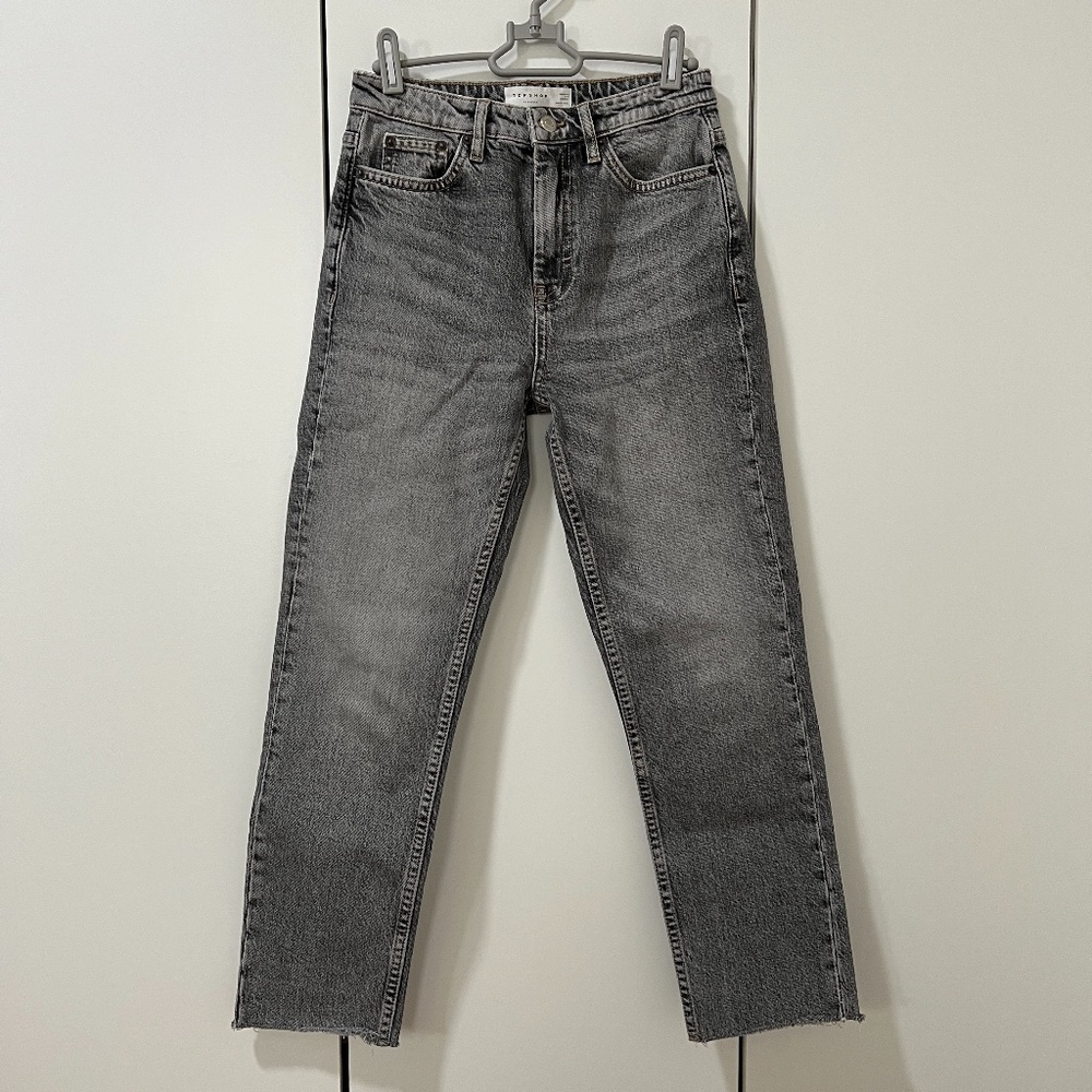 Topshop Editor Straight Ankle Length Jeans